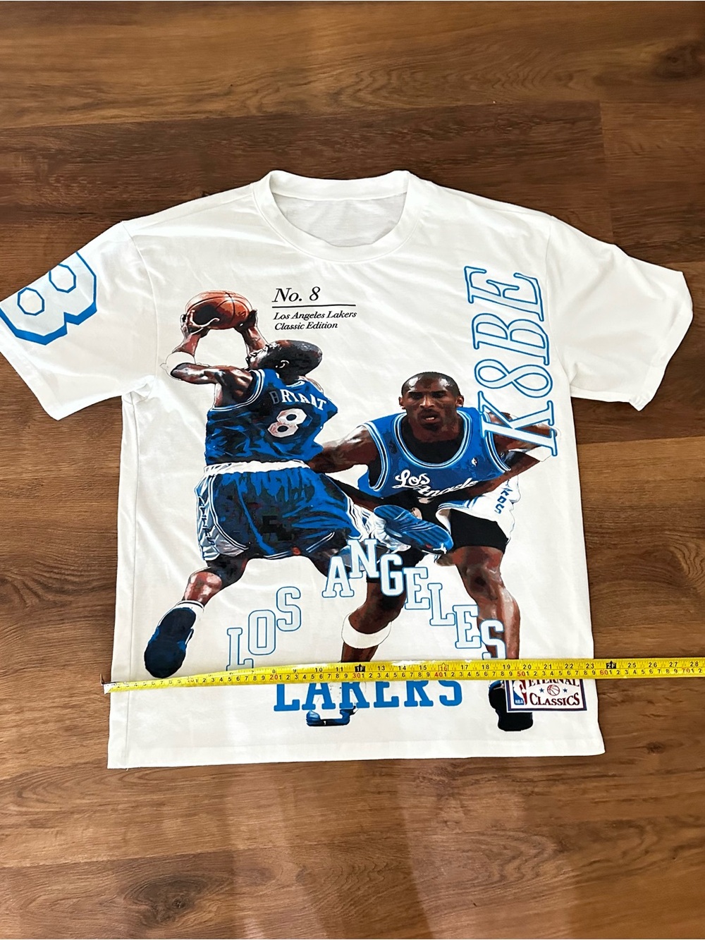 Kobe Bryant Los Angeles Lakers Number 8 Era Graphic Eternal Classics Tee T Shirt - Picture 10 of 12